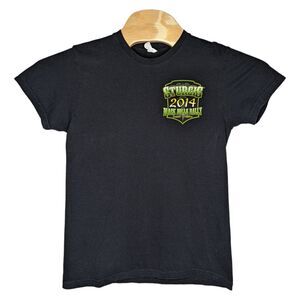 Sturgis‎ South Dakota T Shirt Size Small Black Hills Rally 2014 Motorcycle Event